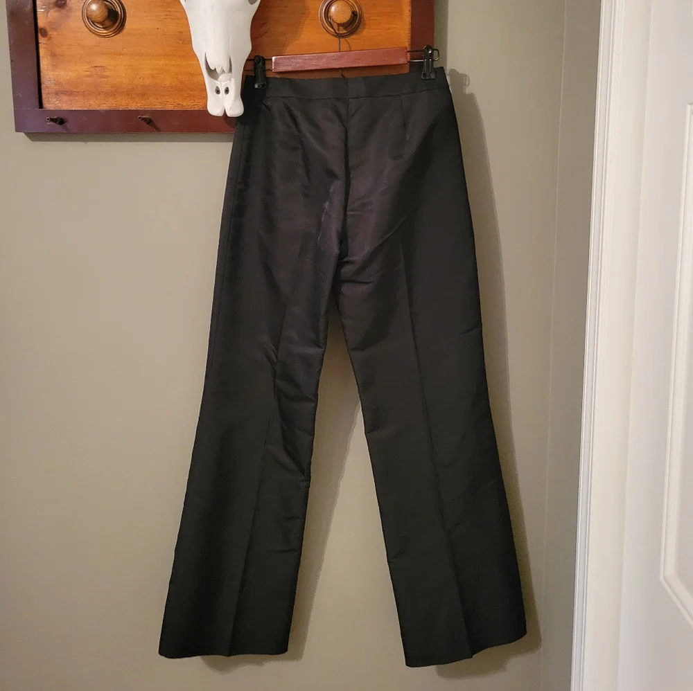 Harold's 100% Silk Black Dress Pants Women's Size 0 Career Office Trousers - Picture 4 of 11